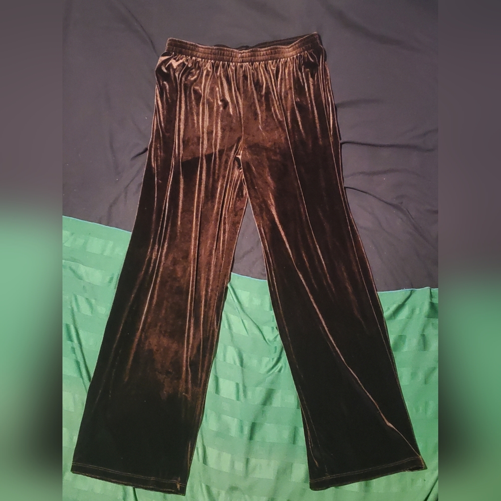 XL Brown Velour Pants